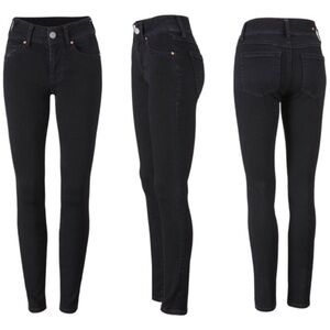 NWOT CAbi Black Cinch Skinny Jeans Size 6 #3748